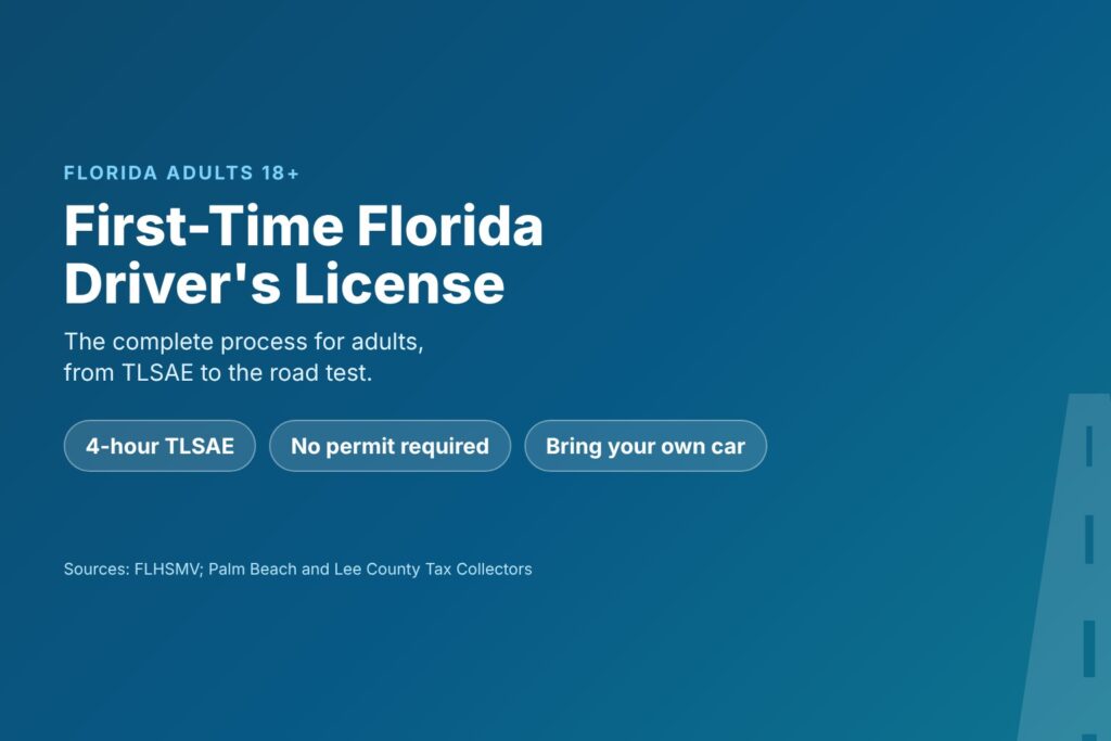 Blog Articles 2 First-time Florida driver's license for adults 18 and older