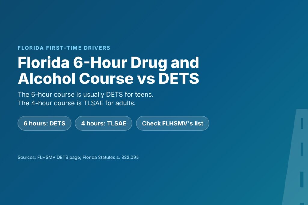 Blog Articles 3 Florida 6-hour drug and alcohol course vs DETS and TLSAE