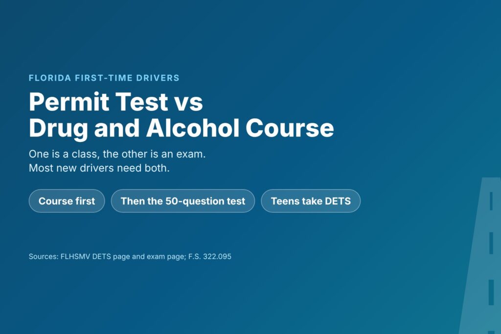 Blog Articles 2 Florida permit test vs drug and alcohol course: what's the difference