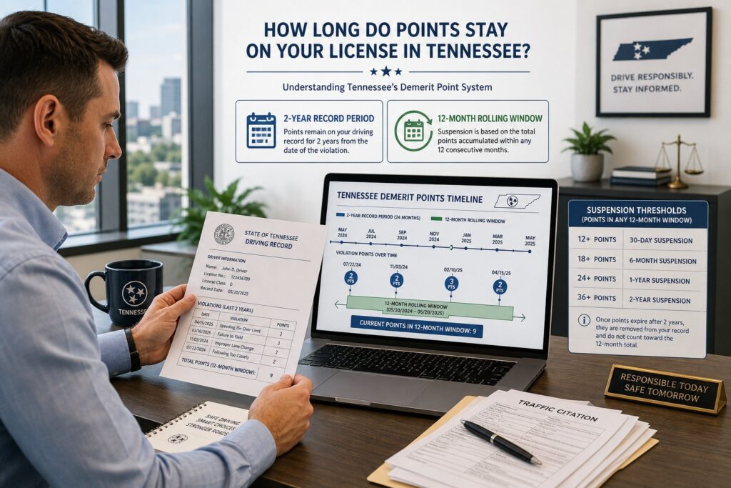 Blog Articles 5 How Long Do Points Stay on Your License in Tennessee?