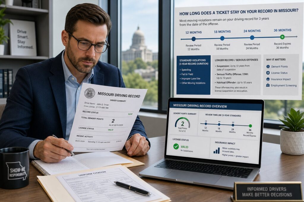 Blog Articles 9 How Long Does a Speeding Ticket Stay on Your Missouri Driving Record?