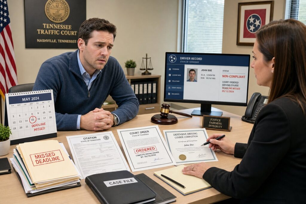 Blog Articles 8 What Happens If You Miss a Court Deadline for a Tennessee Driving Course?