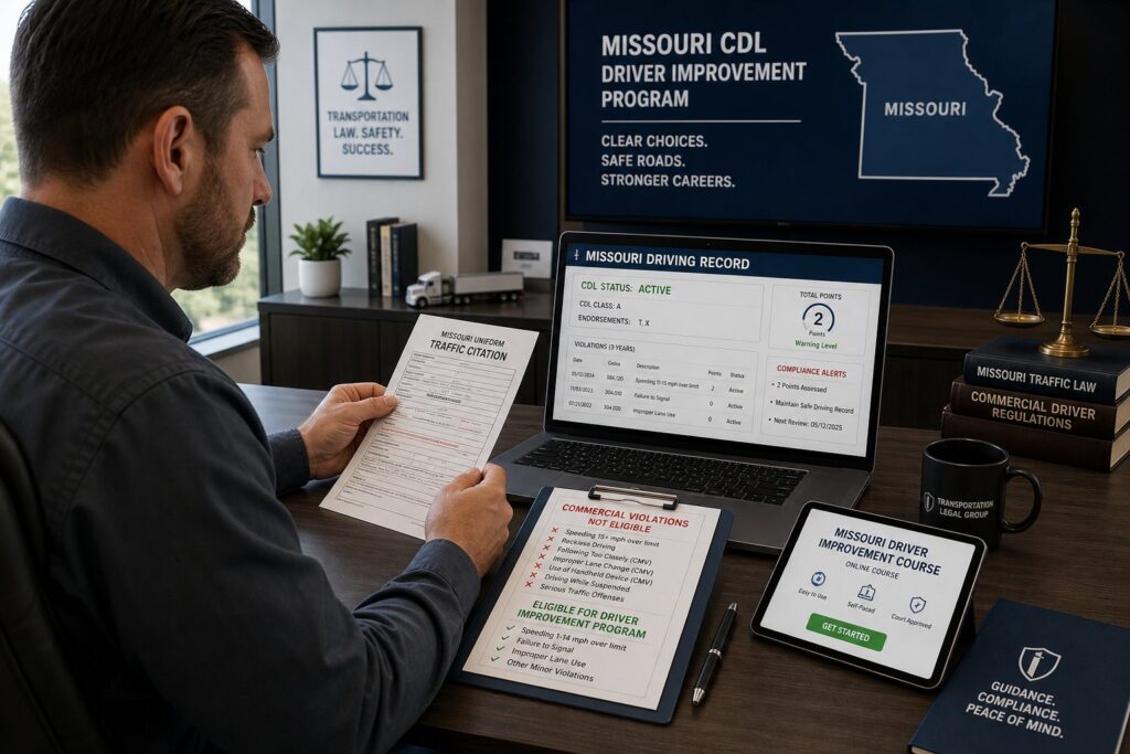 Blog Articles 2 Missouri CDL Holders and the Driver Improvement Program: What to Know