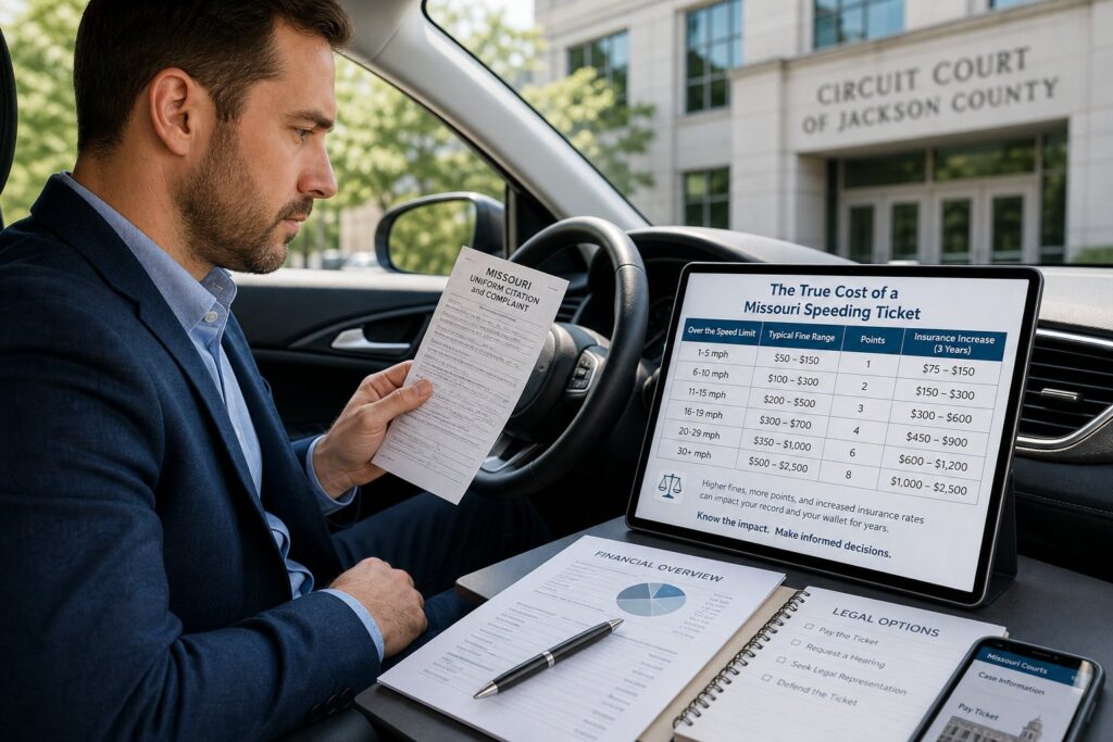 Blog Articles 4 Missouri Speeding Ticket Fines: What Affects the Cost?
