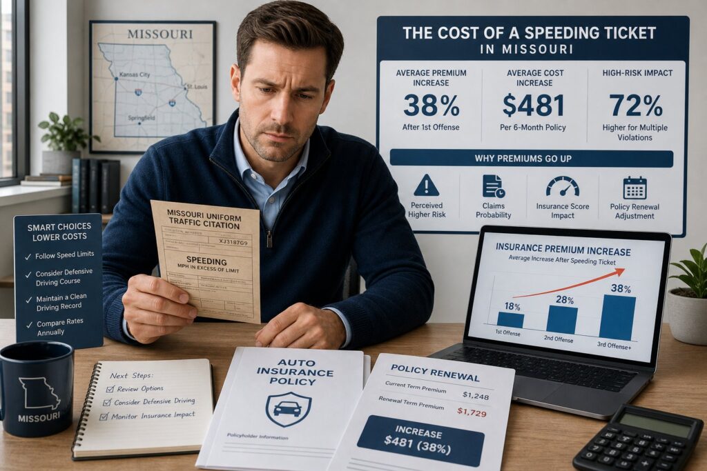 Blog Articles 3 How Does a Missouri Speeding Ticket Affect Your Car Insurance?