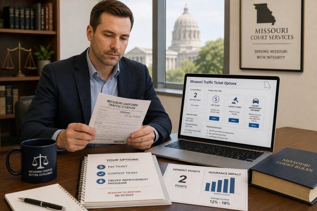 Blog Articles 2 Missouri Speeding Ticket Options: Pay, Contest, or Request DIP