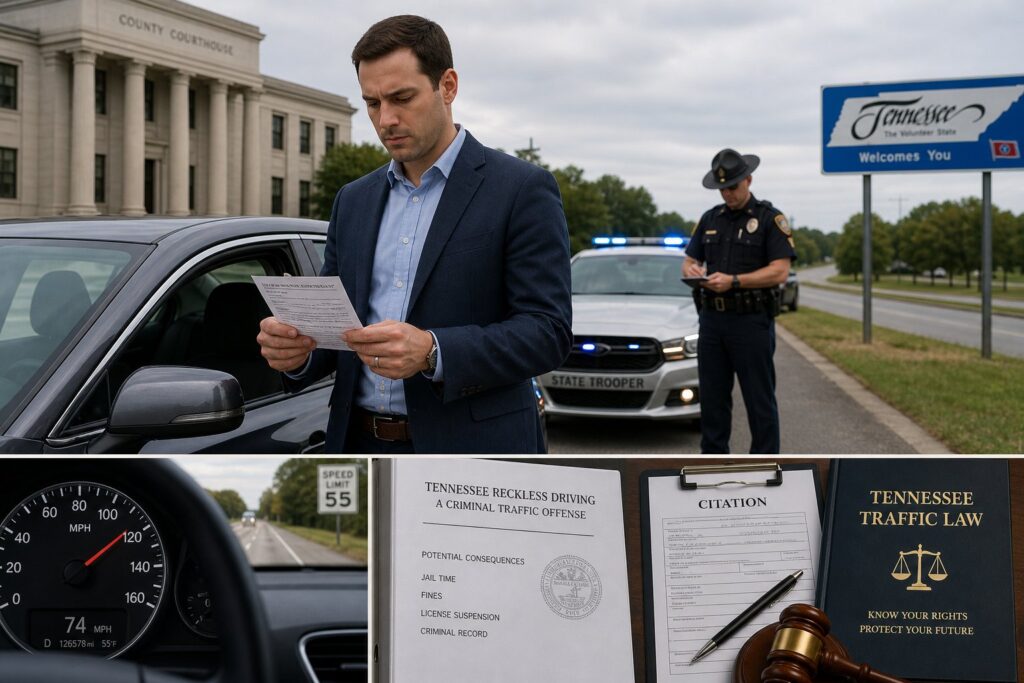 Blog Articles 7 Reckless Driving in Tennessee: Penalties, Points, and Defensive Driving Options