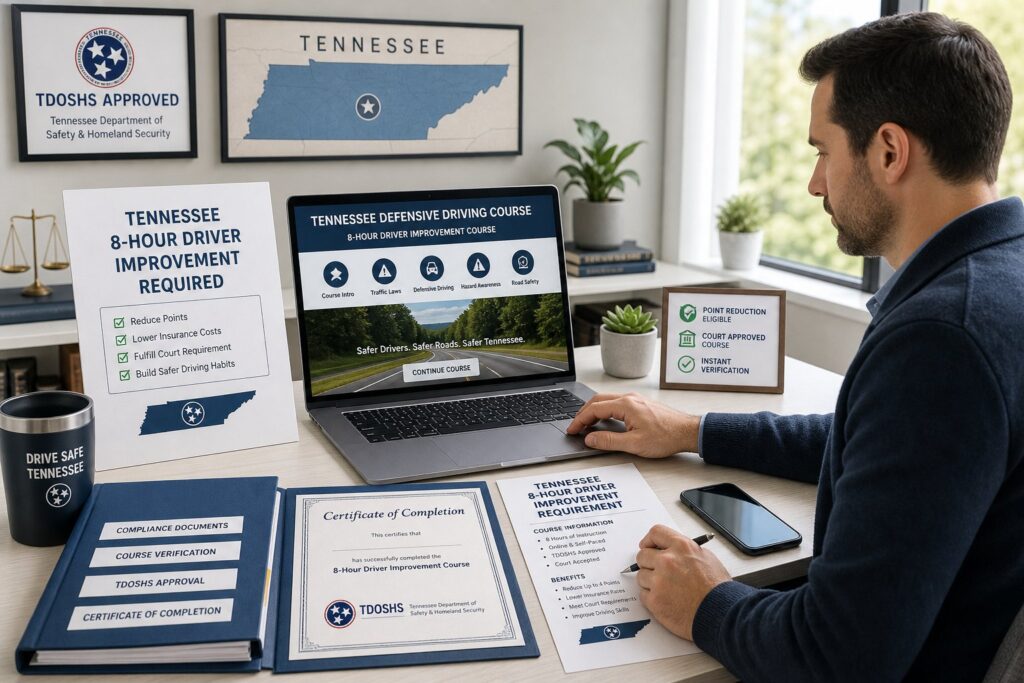 Blog Articles 6 Tennessee 4-Hour vs. 8-Hour Defensive Driving Course: Which One Do You Need?