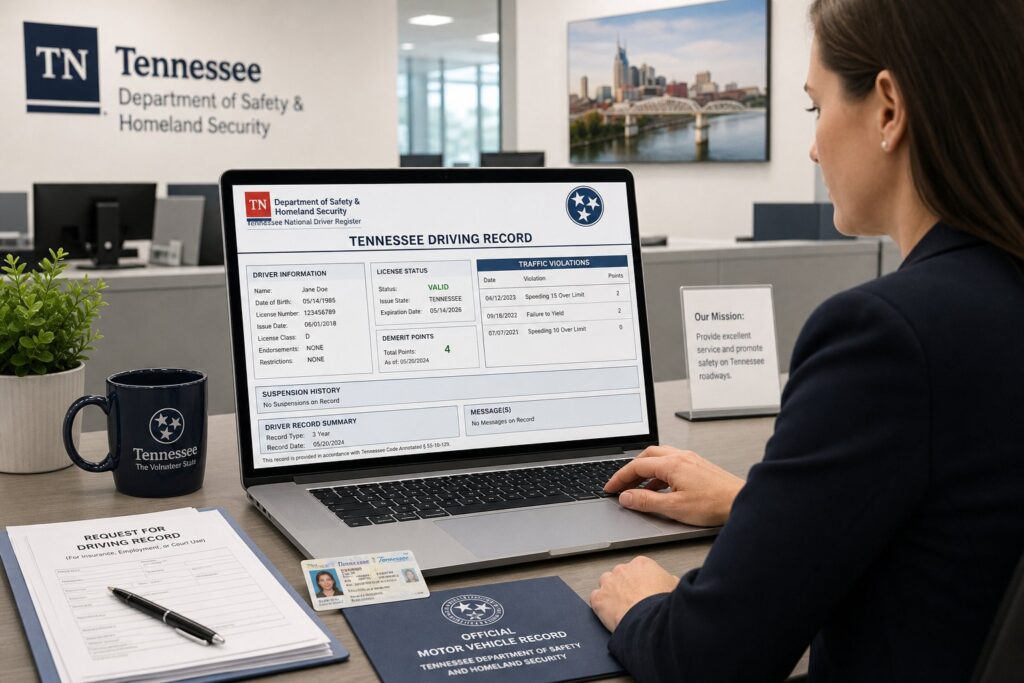 Blog Articles 6 Your Tennessee Driving Record: How to Get It and What It Shows