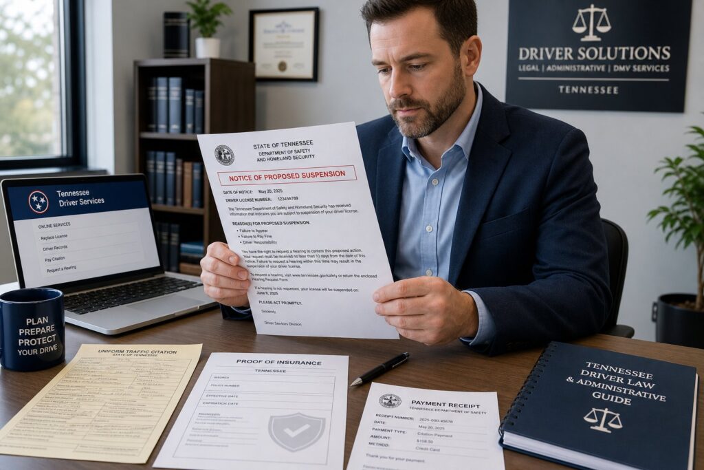 Blog Articles 10 Tennessee Notice of Proposed Suspension: What It Means and What to Do